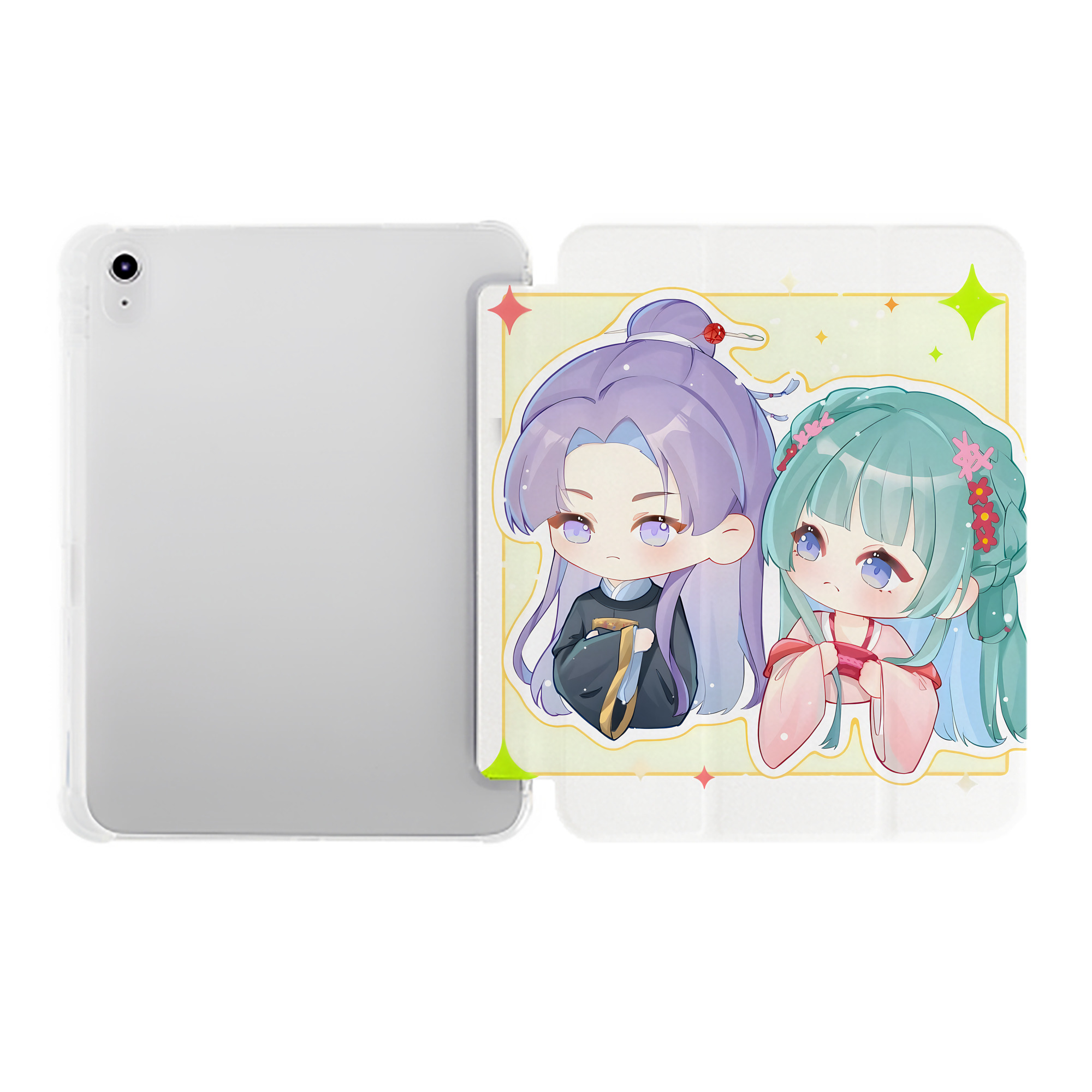 （画像用） 薬屋のひとりごと The Apothecary Diaries IPad ケース ペン収納付き 三つ折りスタンド PUレザー×シリコン 対応機種9.5/10.5/10.9インチ